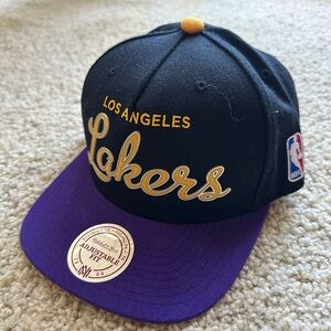 Los Angeles Lakers Black and Purple Cap